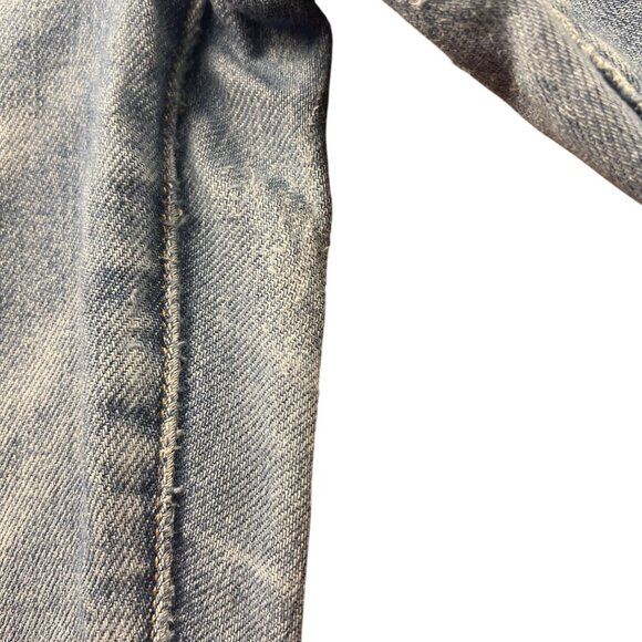 Risen SALT TREE Jeans Mid Rise Straight RDP5302 Distressed Denim Frayed Hem 13 - Picture 11 of 11